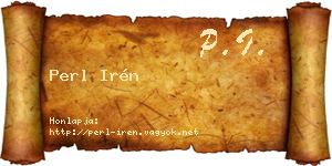 Perl Irén névjegykártya